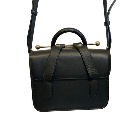 Strathberry Nano Tote - Black leather mini bag crossbody - Picture 3 of 15